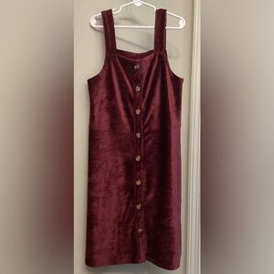 Nwot Girls SO Cranberry Soft Ribbed Jumper Dress Size LG 10/12